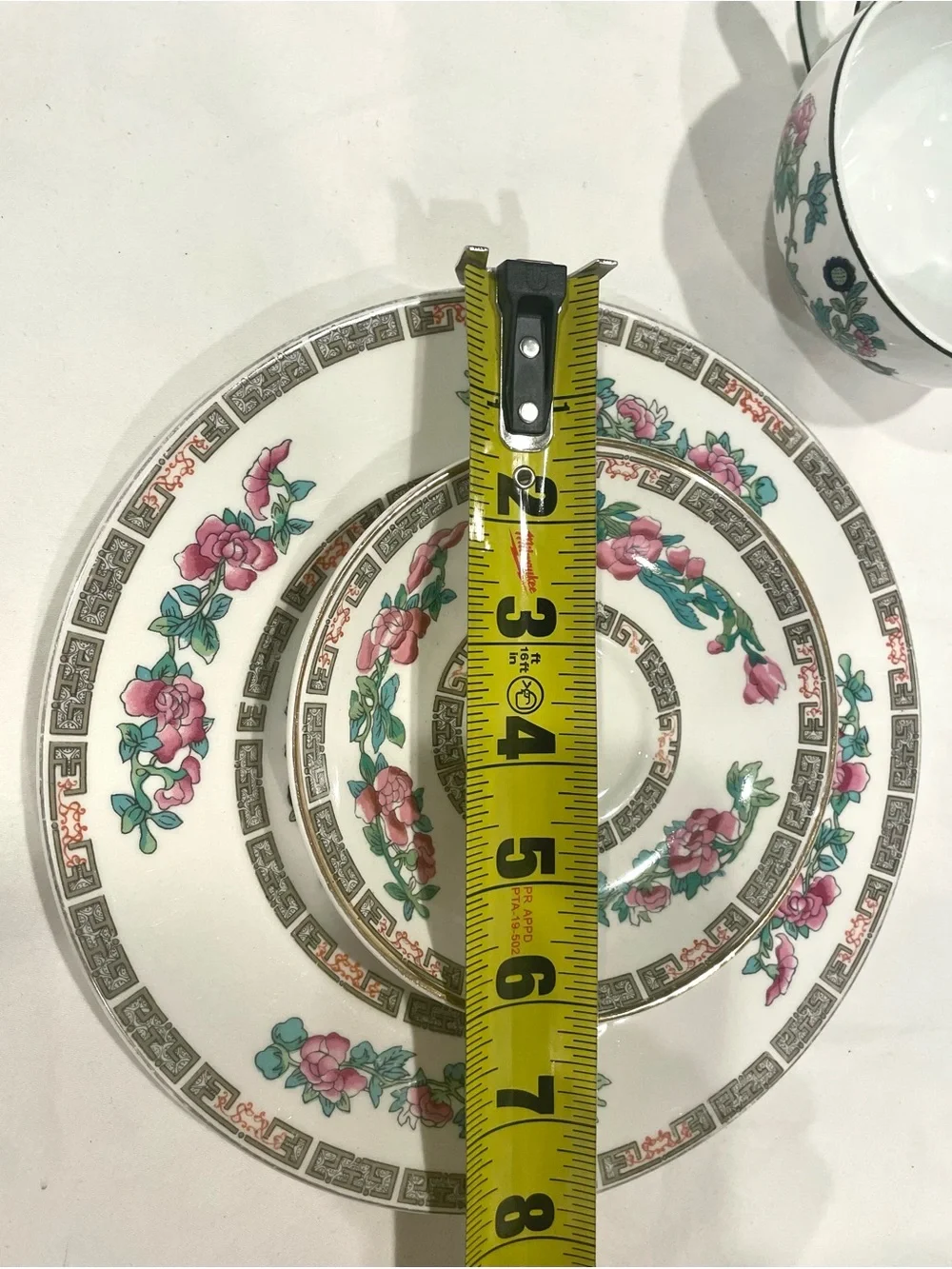 John Maddock & Sons “Indian Tree” Fine China Place Setting | Plate, Cup & Saucer